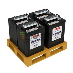 Pack 4 Baterias TROJAN PACER P-105 | para elevador 6 Voltios 244 Amperios